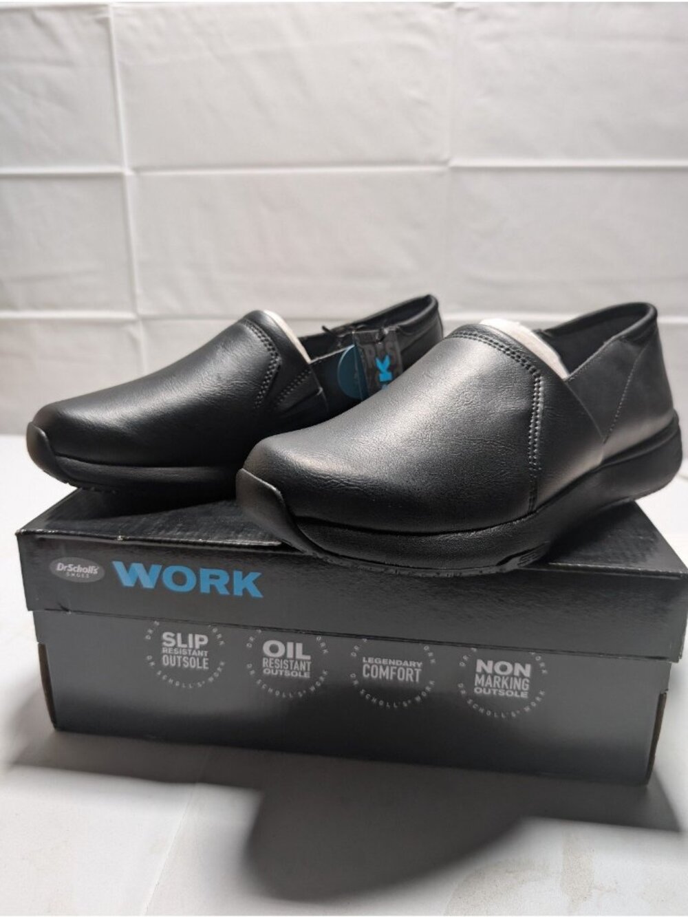 Dr. Scholls Work Dive In, Slip Resistant Women's Work Shoes - Size 7.5 W Black